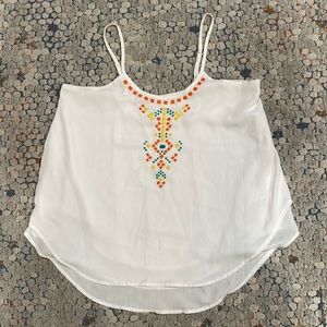 Aztec Embroidered Tank